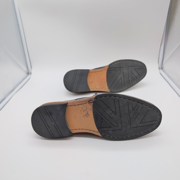 Ben Sherman Black/Gray sz 11.5 Oxfords Leather Wingtip Design - Picture 6 of 10